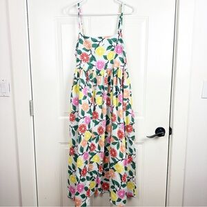 Hanna Andersson Fruit print midi dress size large
